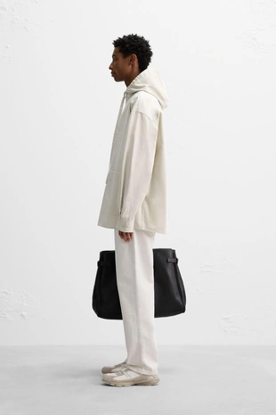 Куртка-рубашка оверсайз с капюшоном- Заказать в России