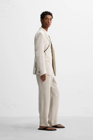 Костюмный блейзер из 100% льна- Заказать в России