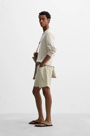 Трикотажное поло из хлопка и конопли- Заказать в России