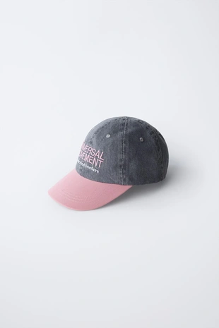 Купить Zara Джинсовая кепка с вышитой надписью