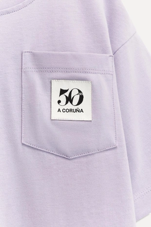 6-14 лет/ футболка с карманом и этикеткой 50TH ANNIVERSARY