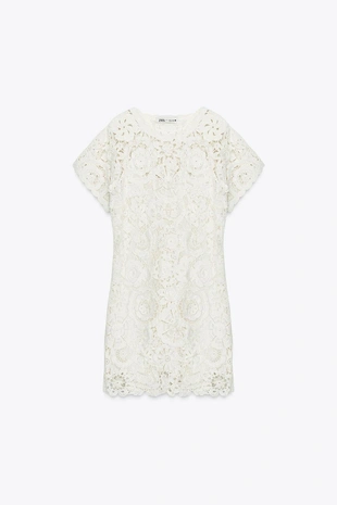 Короткое платье кроше — ZW COLLECTION- Заказать в России