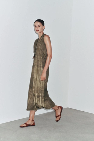 Кожаные сандалии с перемычкой для пальца