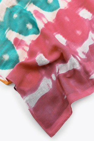 Платок с принтом и хлопком- Заказать в России