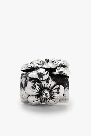 Жесткий браслет с цветами- Заказать в России