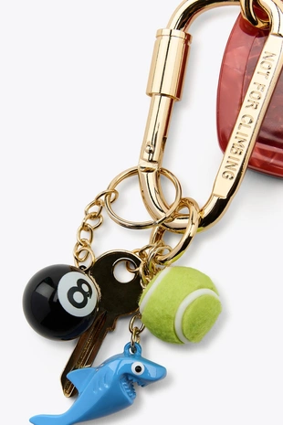 Брелок с несколькими подвесками, сердцем и зеркалом- Заказать в России