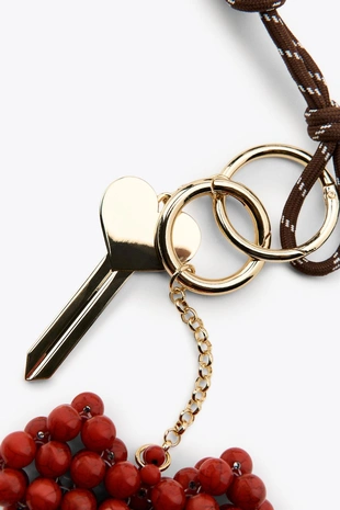 Брелок для ключей с подвесками в форме сердца- Заказать в России