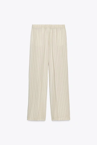 Прямые брюки в полоску- Заказать в России