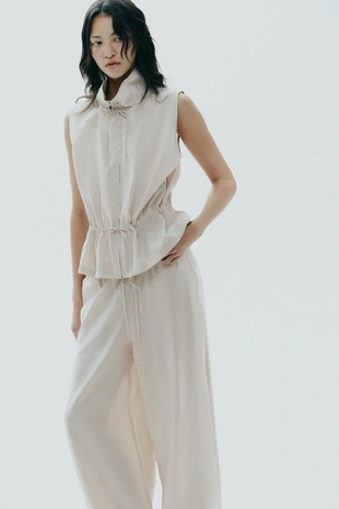 Брюки-палаццо из струящейся ткани- Заказать в России