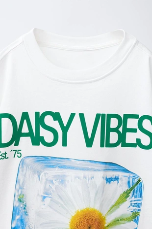 Футболка с принтом «льдинки»- Заказать в России