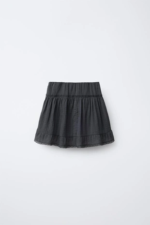 Юбка-шорты с кружевом- Заказать в России