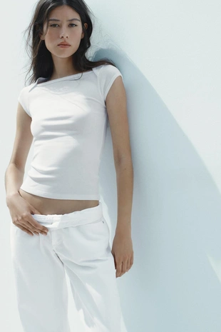 Футболка из хлопка и модала- Заказать в России