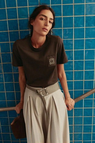 Майка с брошью- Заказать в России