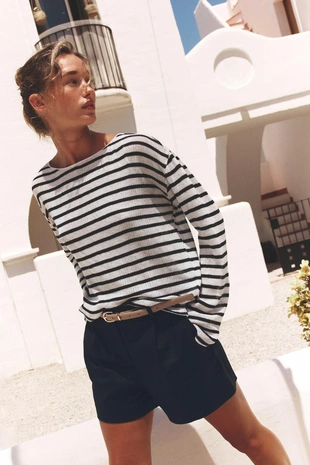 Хлопковая футболка в стиле рустик- Заказать в России