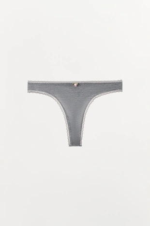 Трусы танга POINTELLE с цветком- Заказать в России