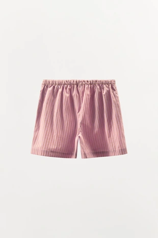 Полосатые шорты из хлопка- Заказать в России