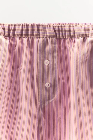 Полосатые шорты из хлопка- Заказать в России