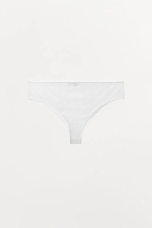 Ажурные трусы с атласным бантом- Заказать в России