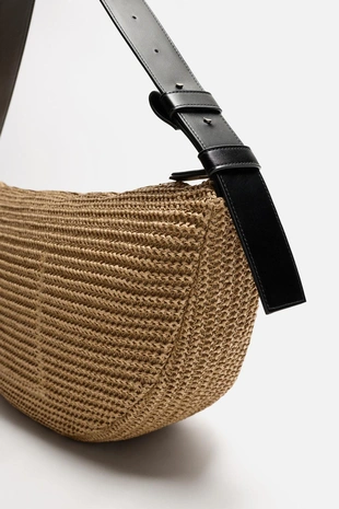 Плетеная сумка с плечевым ремнем- Заказать в России