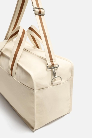 Beige | 3135/620/102 - Zara Дорожная сумка с контрастом