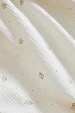 Детское одеяло из муслина с принтом слонов ZARA- Заказать в России