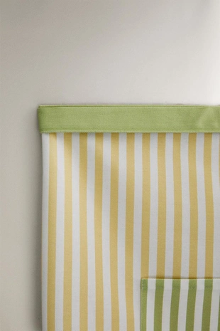 Фартук для кухни из хлопка в полоску с мотивами мороженого- Заказать в России