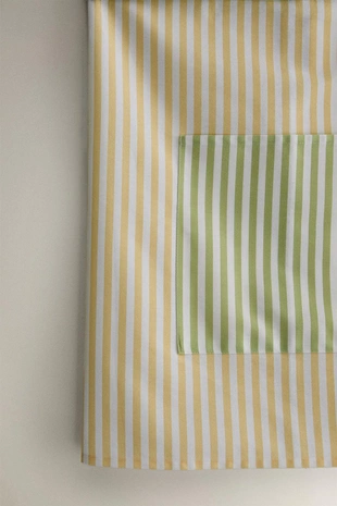 Фартук для кухни из хлопка в полоску с мотивами мороженого- Заказать в России