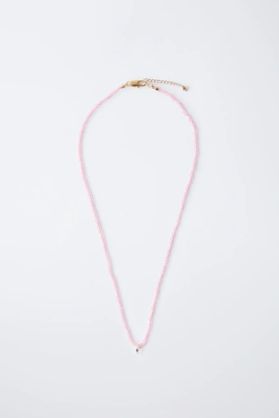 Pink | 4319/550/620 - Zara Ожерелье с сердцем из кубического циркония
