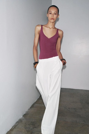 Боди из полиамида на бретелях - Заказать в России