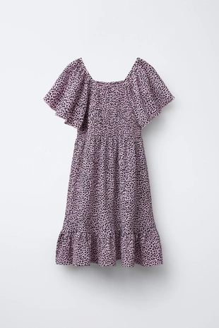 Платье с текстурным анималистическим принтом- Заказать в России