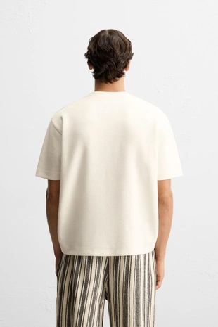 Oyster-white | 4092/318/251 - Zara Толстовка из ткани с узором