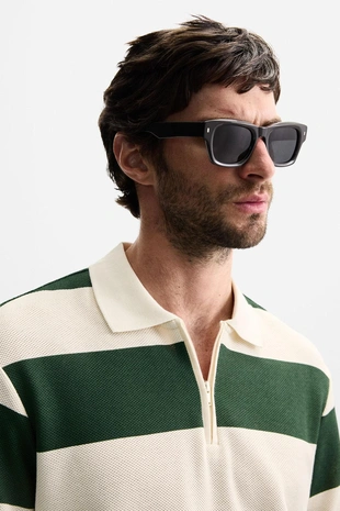 Поло с застежкой-молнией- Заказать в России