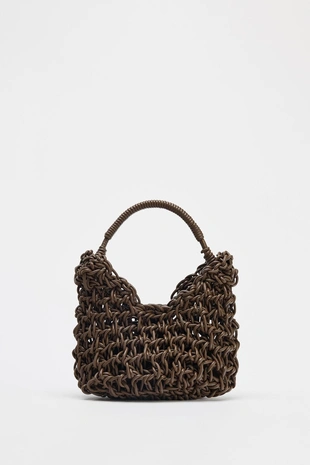 Плетеная сумка с декоративной строчкой- Заказать в России