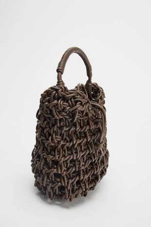 Плетеная сумка с декоративной строчкой- Заказать в России
