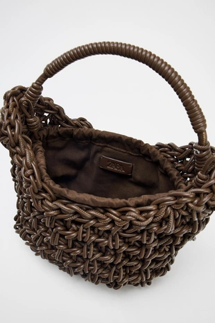 Плетеная сумка с декоративной строчкой- Заказать в России