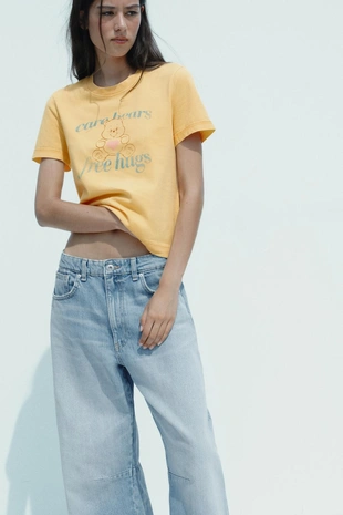 Футболка с эффектом потертости CARE BEARS™- Заказать в России