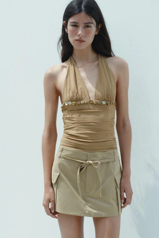 Юбка-шорты карго- Заказать в России