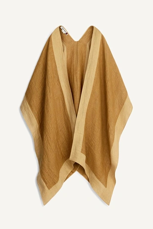 Пончо цвета чёрного кашемира- Заказать в России