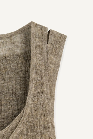 Льняной топ в двойном исполнении- Заказать в России