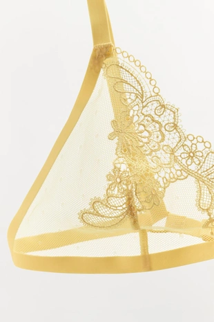 Кружевной бралетт с треугольными чашками- Заказать в России