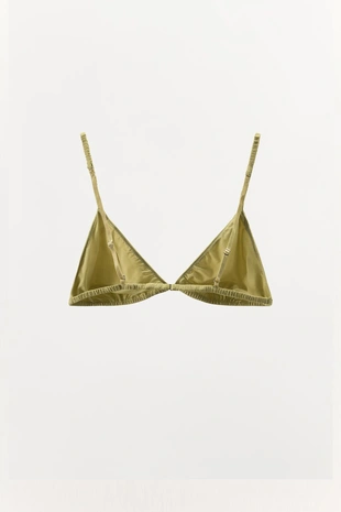 Треугольный бралетт из шелка