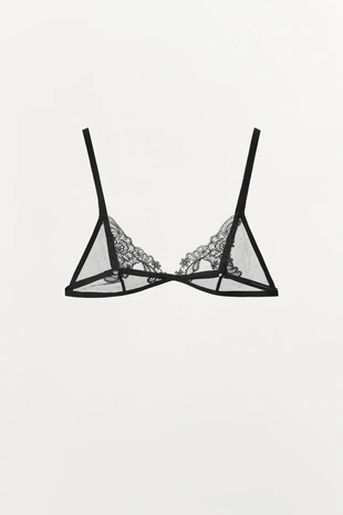 Кружевной бралетт с треугольными чашками- Заказать в России