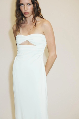 Длинное платье с вырезами- Заказать в России