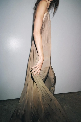 Длинное атласное платье ZW COLLECTION- Заказать в России