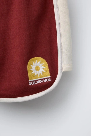 Шорты из мягкой ткани с вышивкой- Заказать в России