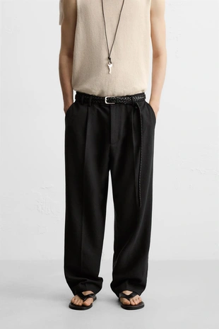 Брюки RELAXED FIT со складками- Заказать в России