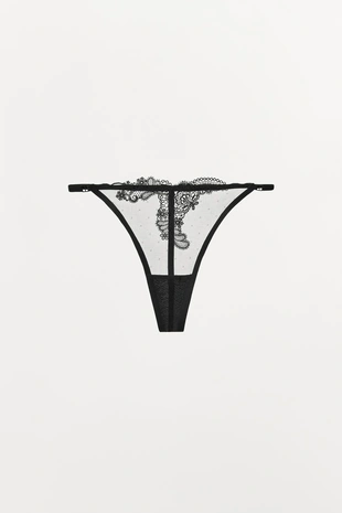 Кружевные трусы-танга