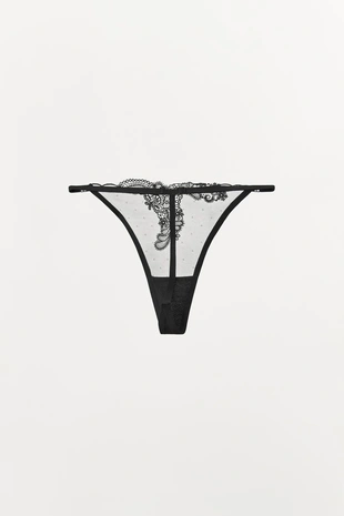 Кружевные трусы-танга