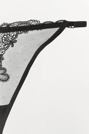 Кружевные трусы-танга- Заказать в России