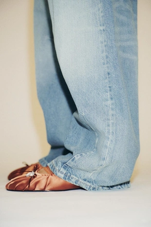 Атласные туфли-мюли- Заказать в России